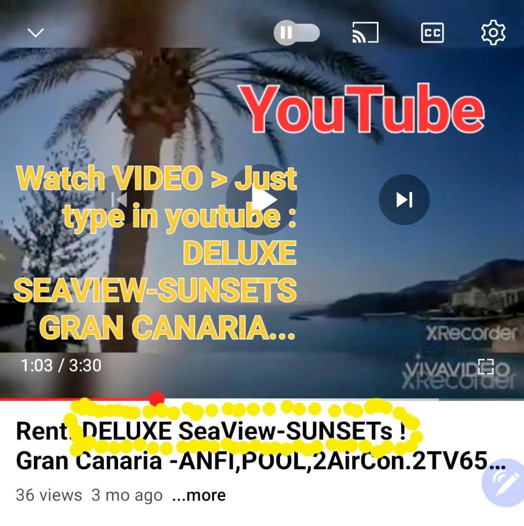 Apartmán Deluxe Seaview-Sunsets !Transfe-R Inc! Pool,2Aircond,2Tv65",600Mb Dishwasher,,2 Beaches,Anfi-View Patalavaca Exteriér fotografie