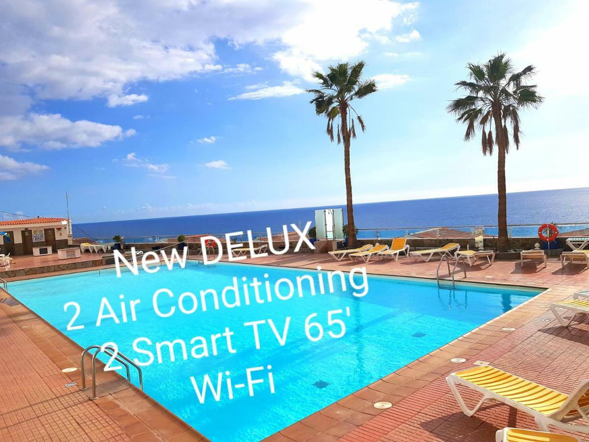 Apartmán Deluxe Seaview-Sunsets !Transfe-R Inc! Pool,2Aircond,2Tv65",600Mb Dishwasher,,2 Beaches,Anfi-View Patalavaca Exteriér fotografie